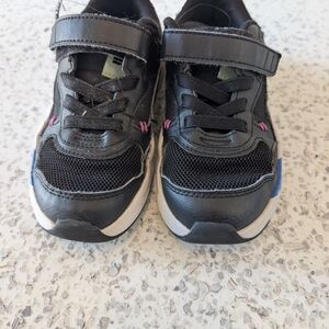 Puma Black Sneakers with Pink and Blue Details